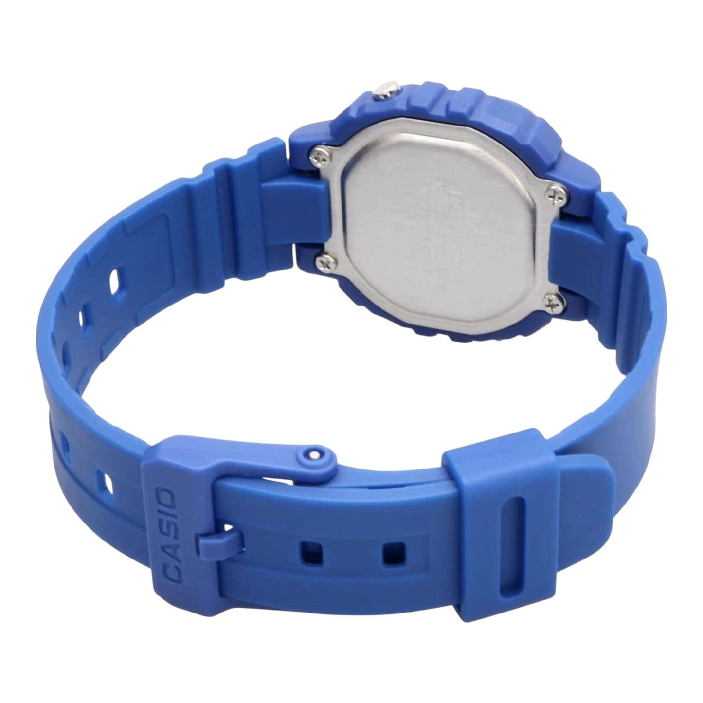 Casio LA-20WH-2A Womens Digital Watch Blue Resin Band LED Light Stopwatch