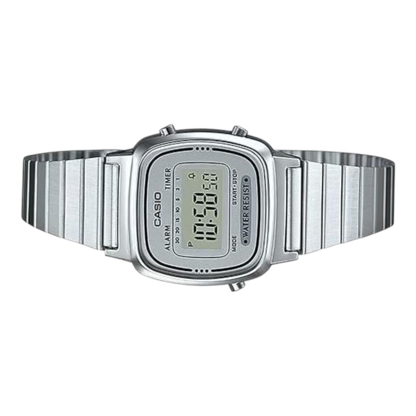 Casio LA670WA-7DF Retro Silver Stainless Steel Women’s Digital...