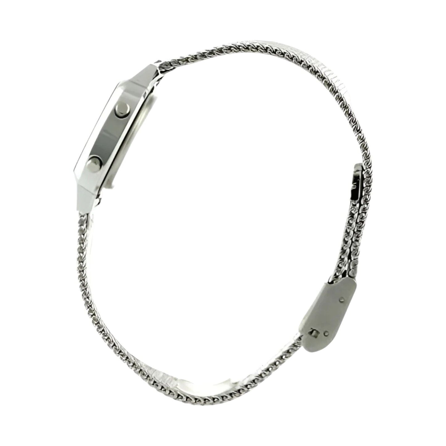 Womens Watch CASIO LA670WEM-7D Stainless Steel Mesh Gray