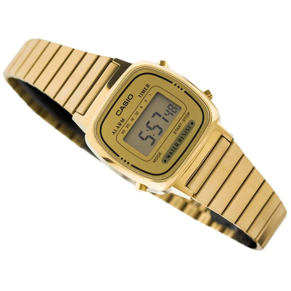 Casio Digital Stainless Steel Alarm Timer Stopwatch LA670WGA-9DF...