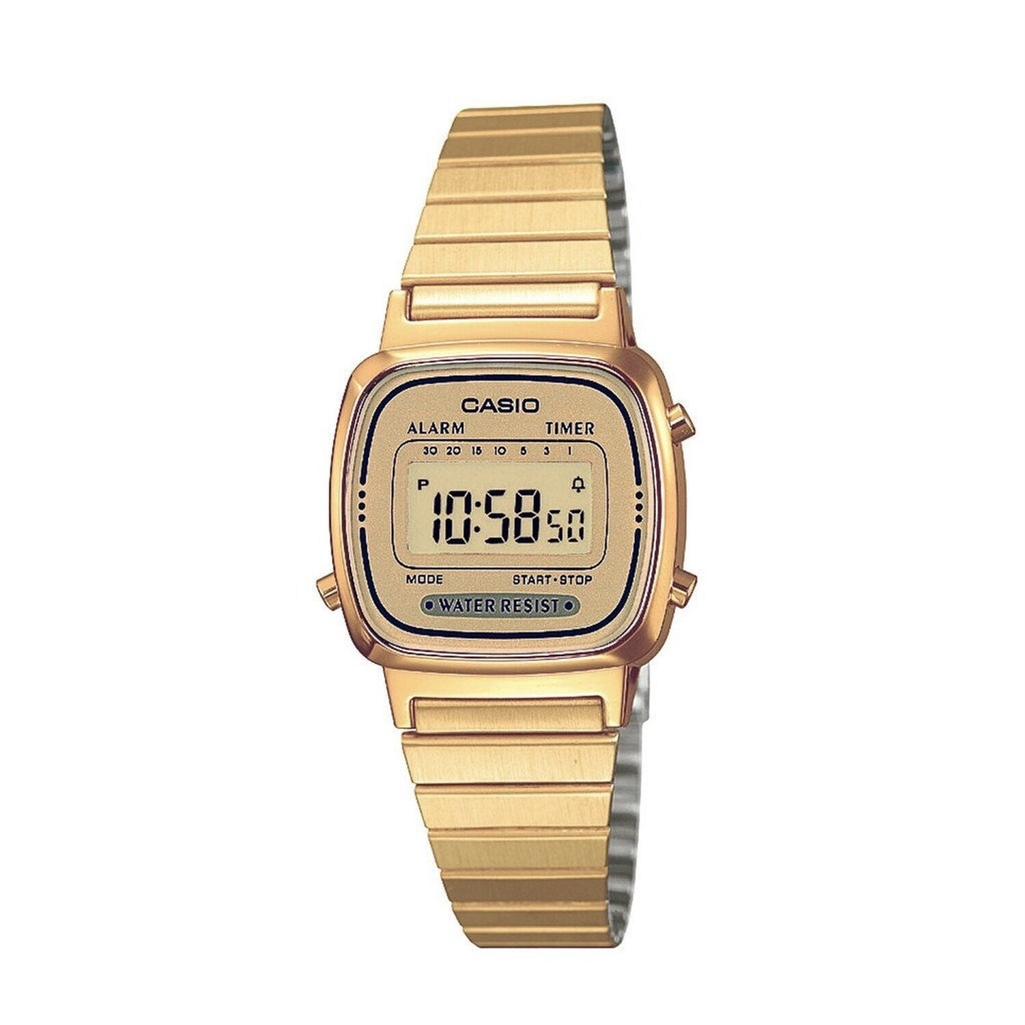 Casio Digital Stainless Steel Alarm Timer Stopwatch LA670WGA-9DF...