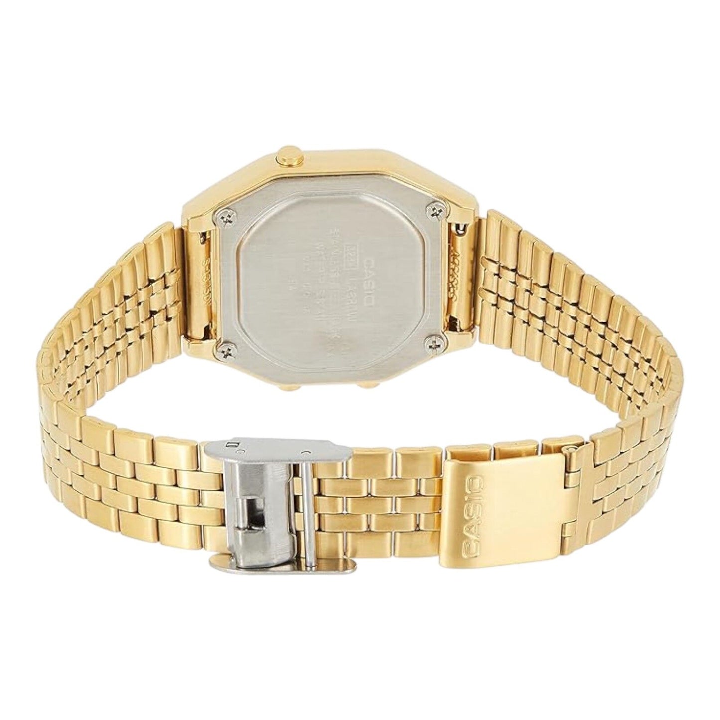 Casio LA680WGA-9D Gold Digital Vintage Slim Stainless Steel...