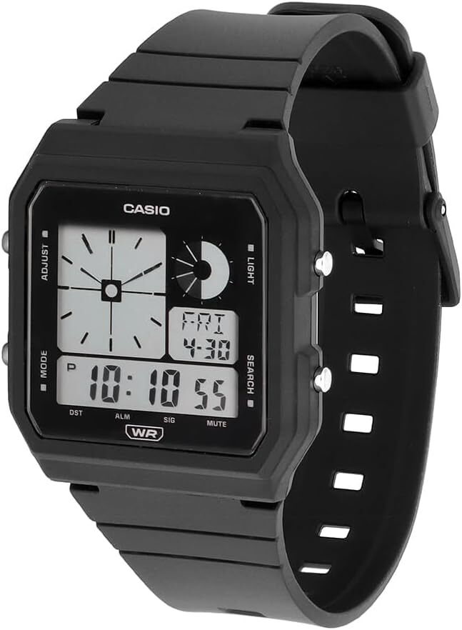 Casio LF20W-1A Chronograph Unisex Watch Resin Band 5 Alarms Illuminator World AU