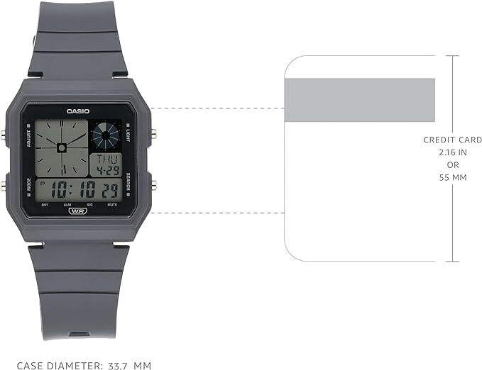 Casio LF-20W-8A2 Retro Vintage Series Grey Unisex Digital Watch LF-20W-8A2DF