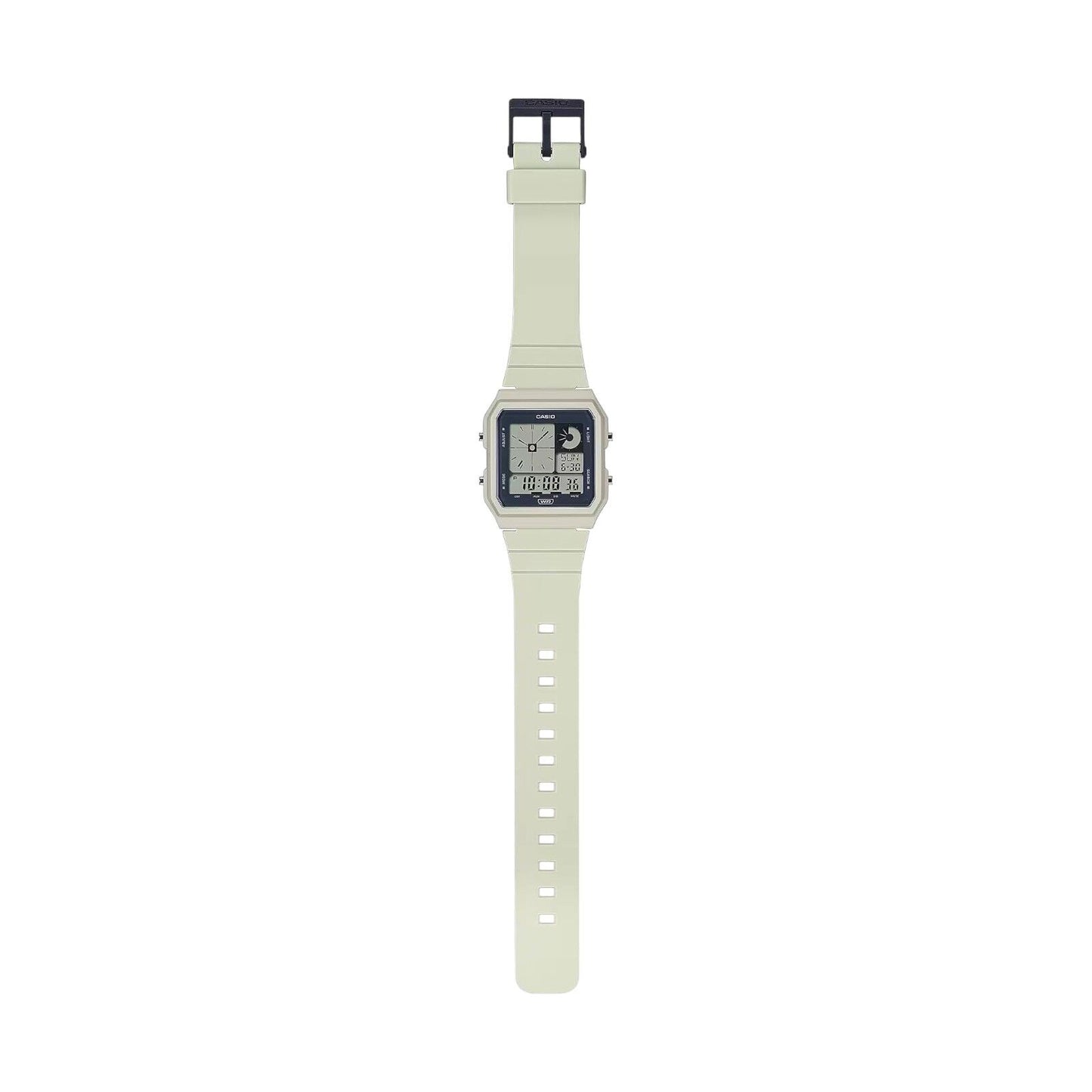 Casio Pop Light Grey Bio-Resin Band Unisex 50m Twin Graph Digital Watch LF-20W-8