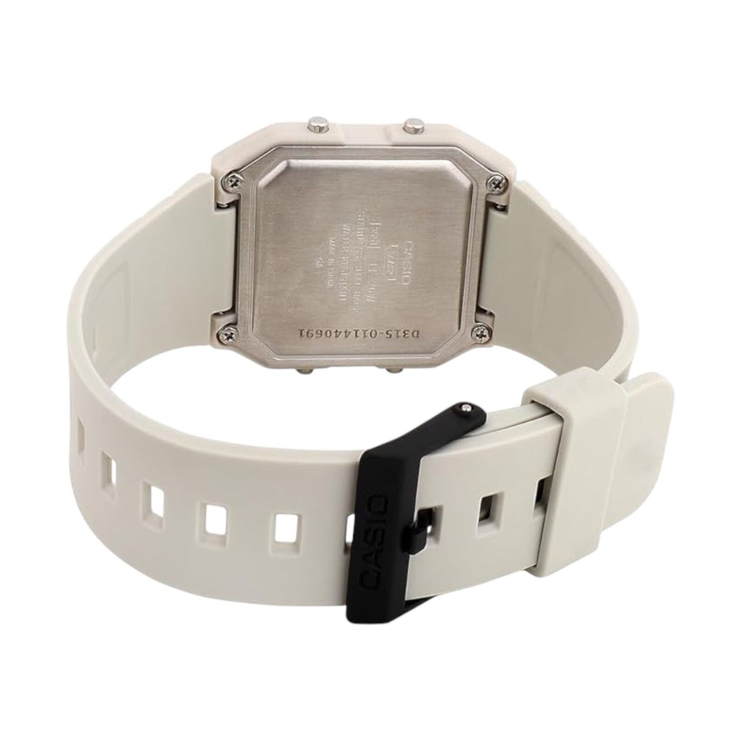 Casio Pop Light Grey Bio-Resin Band Unisex 50m Twin Graph Digital Watch LF-20W-8