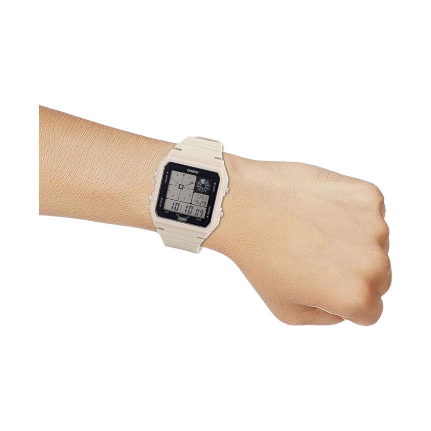 Casio Pop Light Grey Bio-Resin Band Unisex 50m Twin Graph Digital Watch LF-20W-8