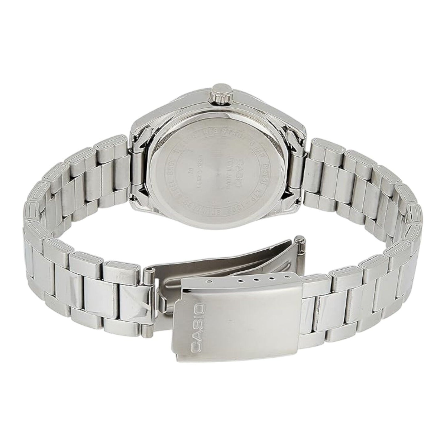 Casio LTP-1302D-1A2V Gold Dial Silver Stainless Steel Men’s Analog Watch