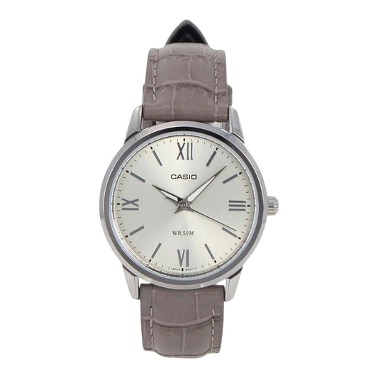 Casio LTP-1303LL-7AV Womens Analogue Watch White Dial Leather Band...