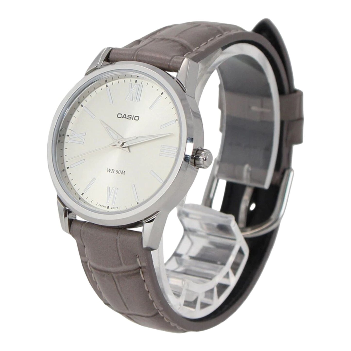 Casio LTP-1303LL-7AV Womens Analogue Watch White Dial Leather Band...