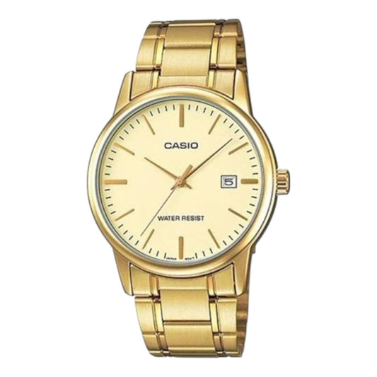 Casio LTP-V002G-9AUDF Gold Stainless Analog Watch Women Date Display Quartz