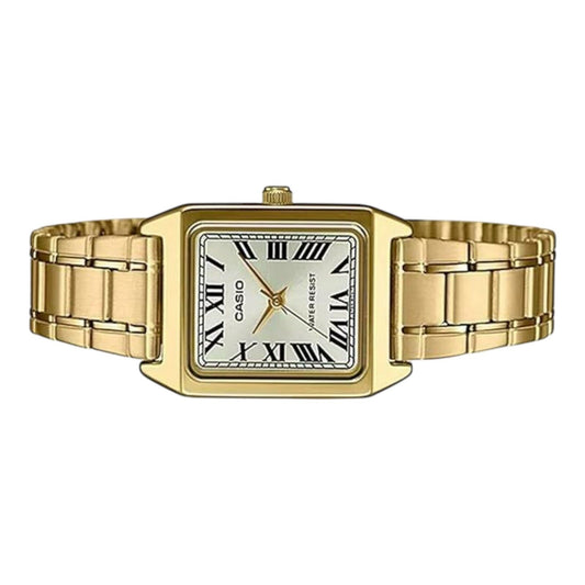 Casio LTP-V007G-9E Gold Vintage Rectangle Quartz Analog WoMen's Dress Watch