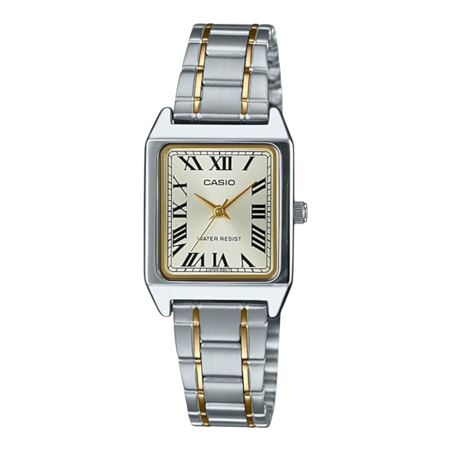 Casio LTP-V007SG-9B Womens Watch Two Tone Gold Dial Steel Band...