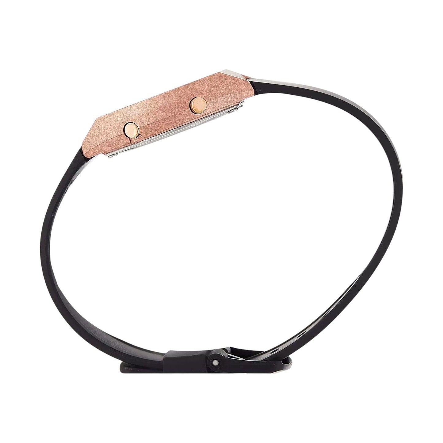 CASIO LW204-1A Unisex Rose Gold Digital Watch with Black Band