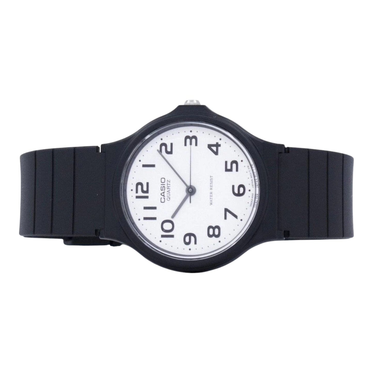 Casio MQ-24-7B2 Mens Analogue Watch Black Resin Band White Dial Casual Style