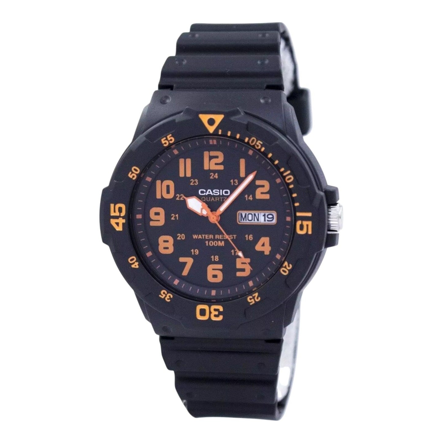 Casio Men’s MRW-200H-4BVDF Black Analog Resin Sports Watch 100M Water Resist