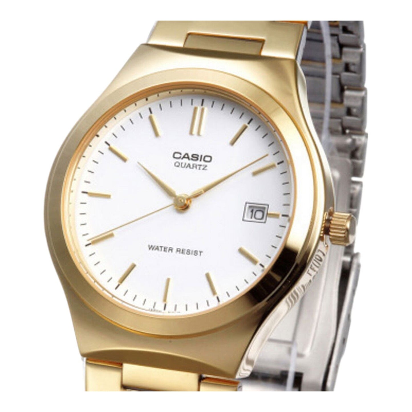 Casio MTP-1170N-7A Gold Tone Stainless Steel Analog Dress Watch Men 40.5mm