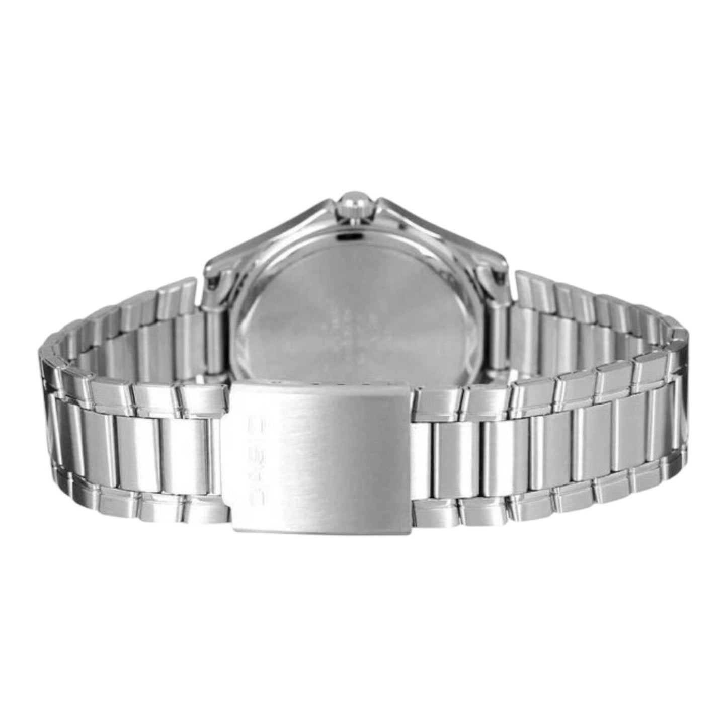 Casio MTP-1183A-1A Mens Analogue Watch Black Dial Date Display Steel Band