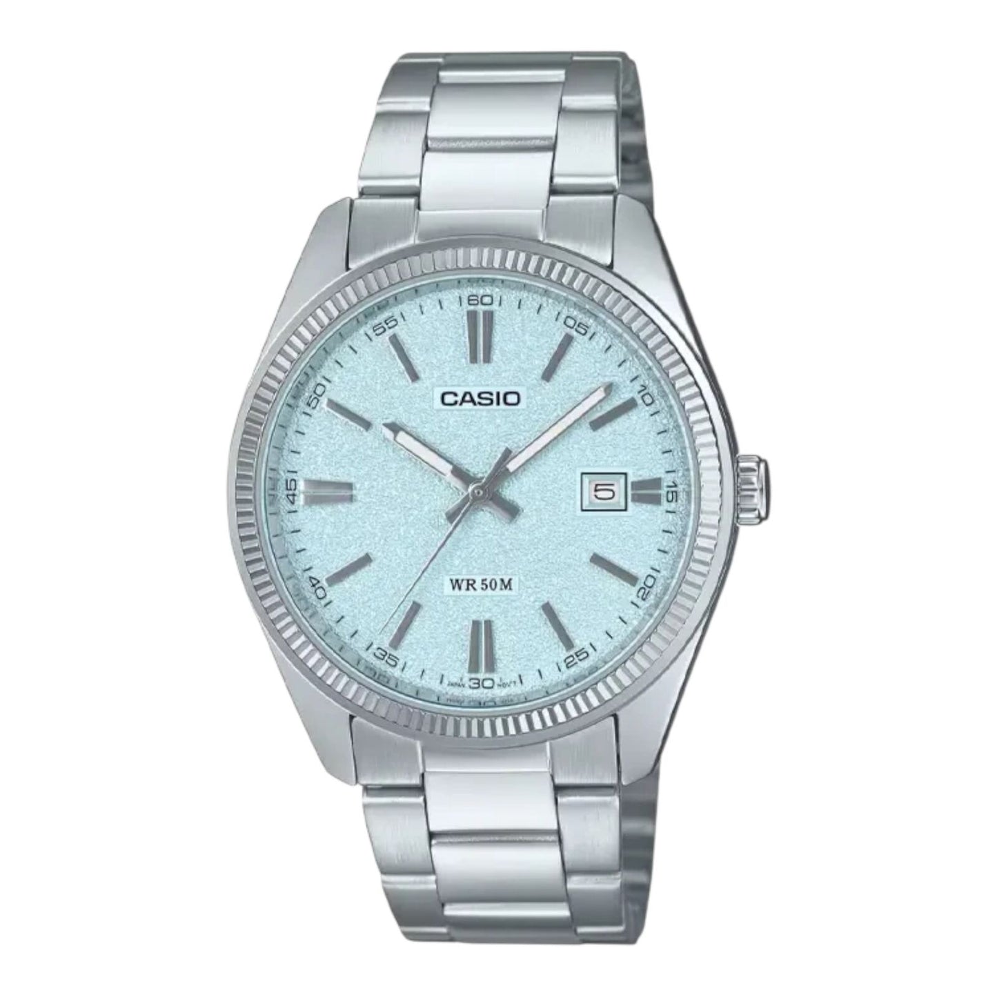 Casio MTP-1302DA-2A2V Mens Blue Dial Stainless Steel Quartz Watch 50M