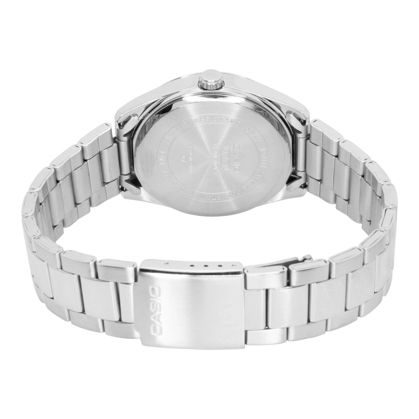 Casio MTP-1302DS-1AV Mens Watch Mother of Pearl Dial Date Steel...