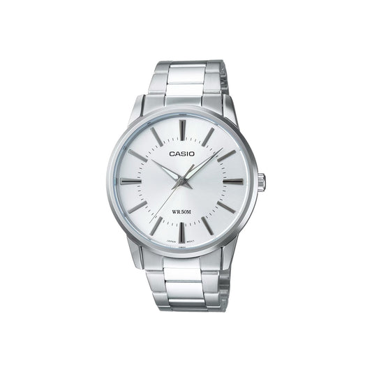 Casio MTP-1303DD-7AV Mens Analogue Watch Silver Band Silver Dial...