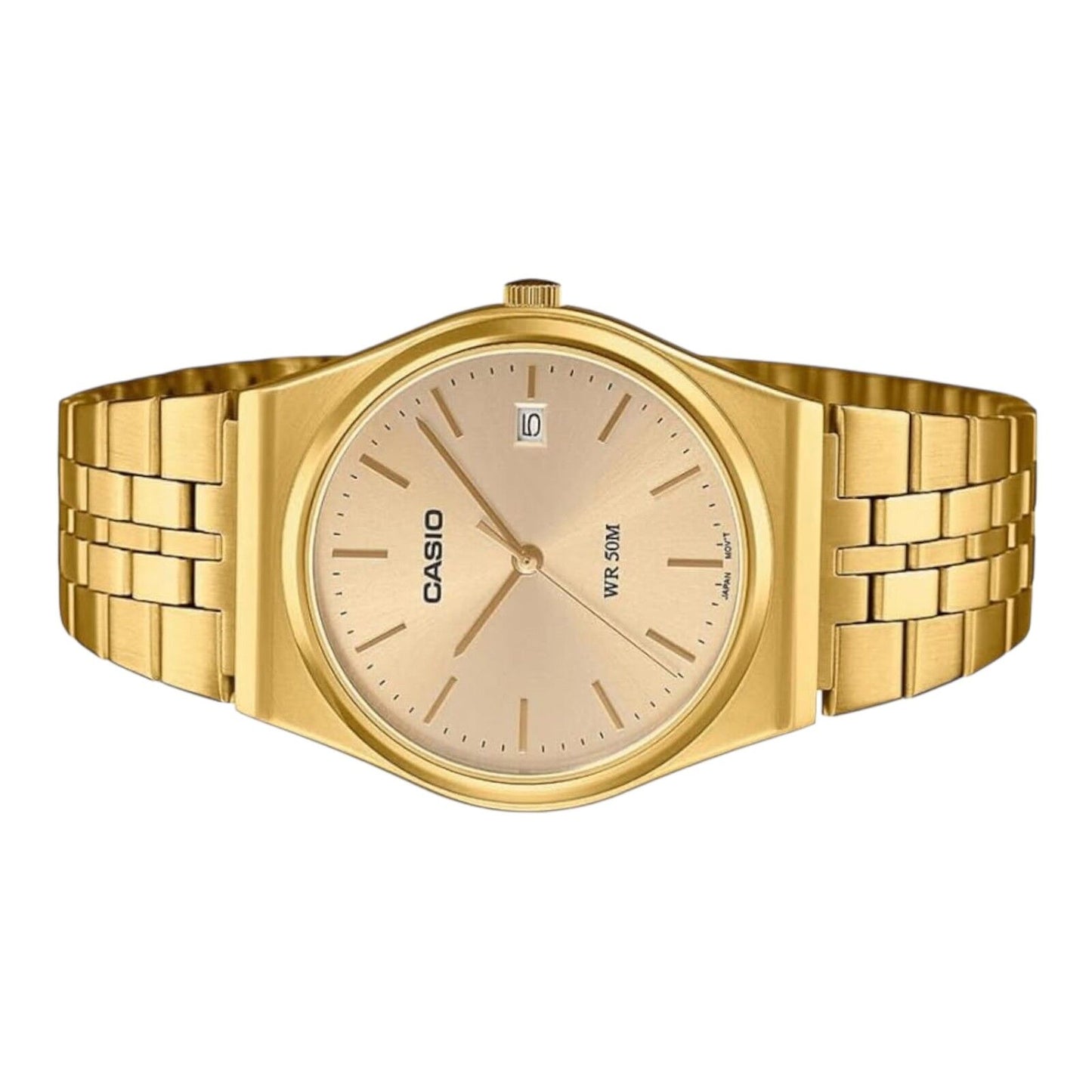 Casio MTP-B145G-9AV Gold Band Analog Quartz