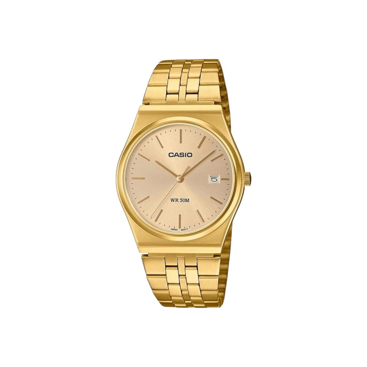 Casio MTPB145G-9A Anolog Gold Band Unisex Watch, Gold Dial, 40 × 35…