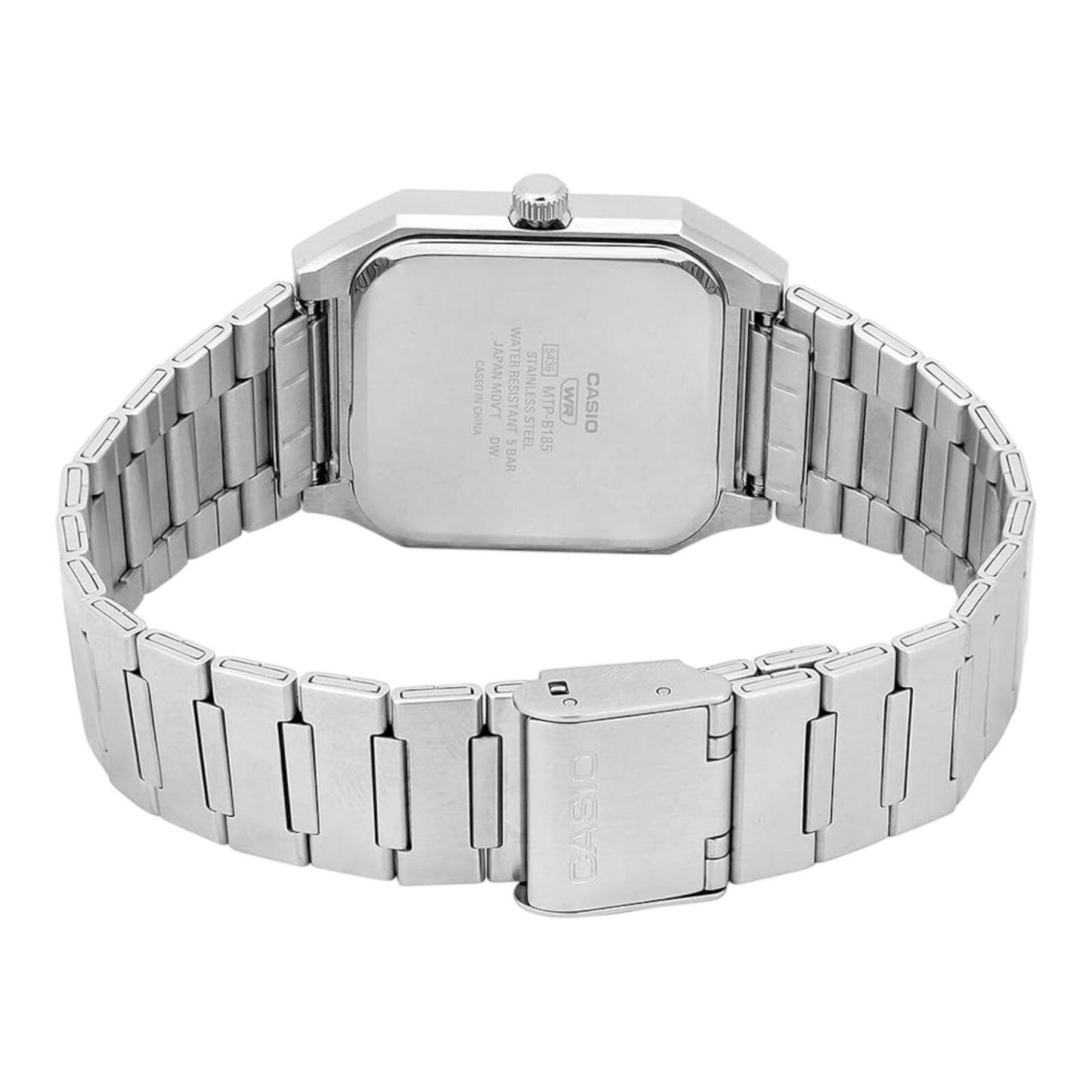 Casio MTP-B185D-2 Mens Analog Quartz Watch Blue Dial Silver Steel...