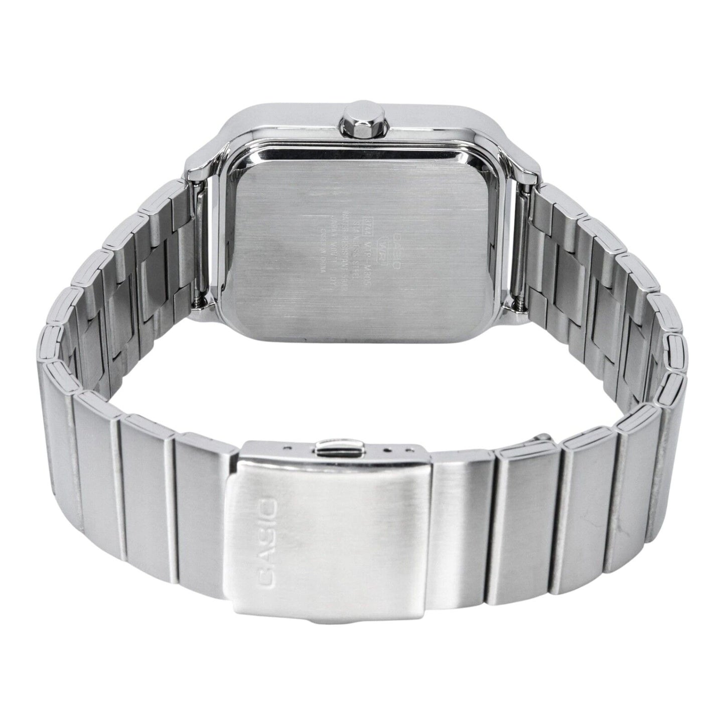 Casio MTP-M305D-6AV Mens Watch Purple Dial Moonphase Multi Dial Steel 50M