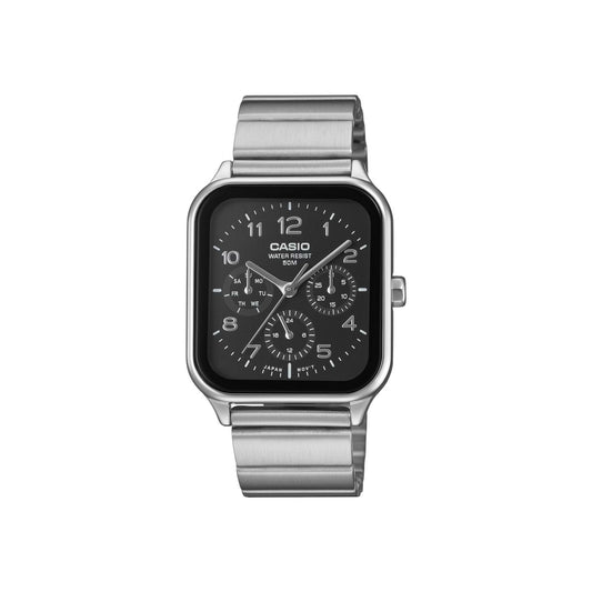 Casio MTP-M306D-1AV Mens Analogue Watch Black Dial Day Date...