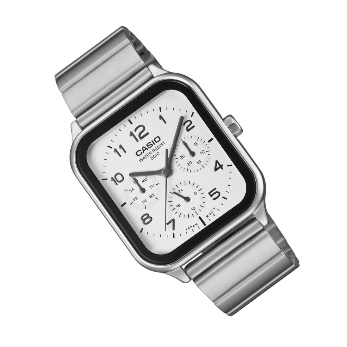 Casio MTP-M306D-7AV Mens Analogue Watch Silver Dial Day Date...