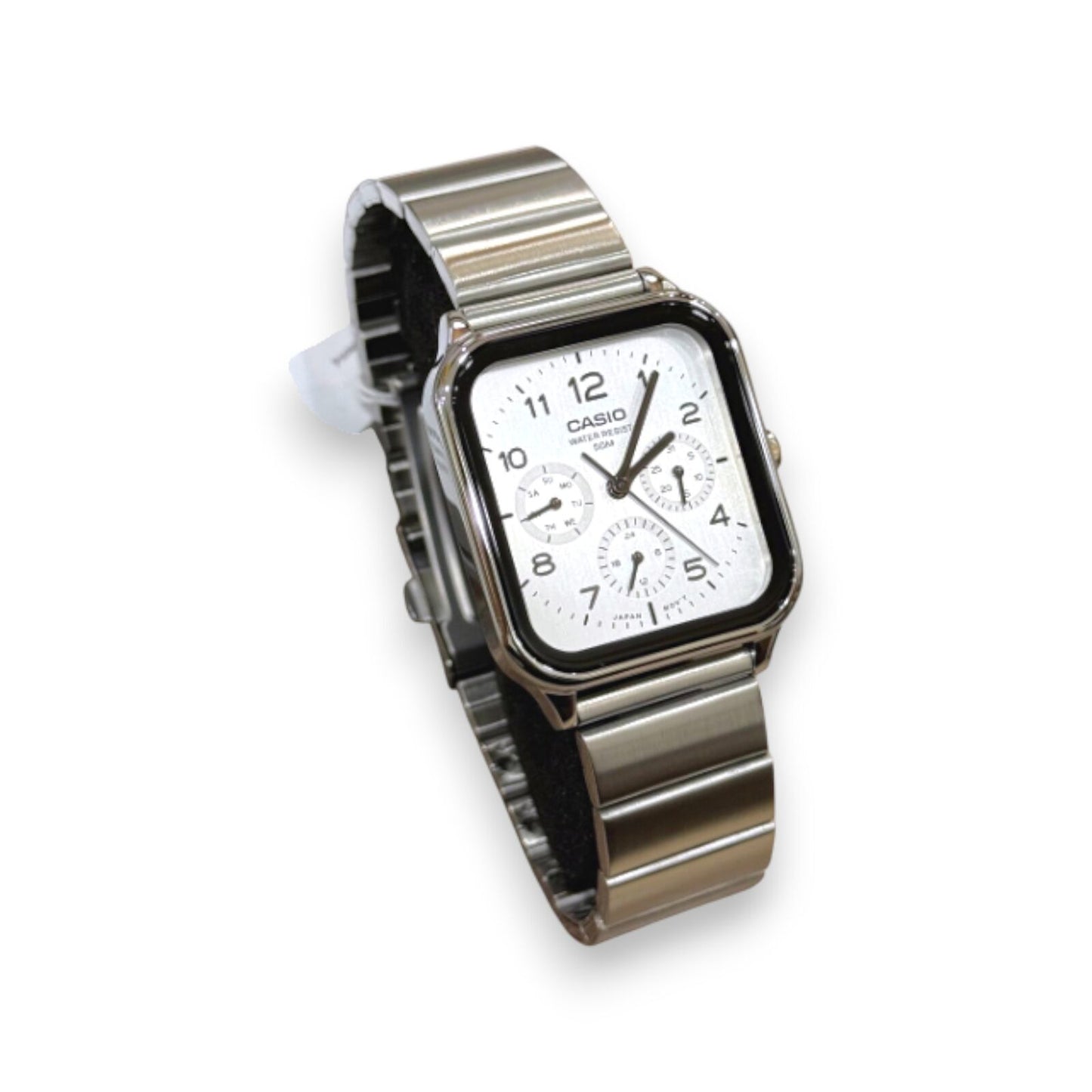 Casio MTP-M306D-7AV Mens Analogue Watch Silver Dial Day Date...