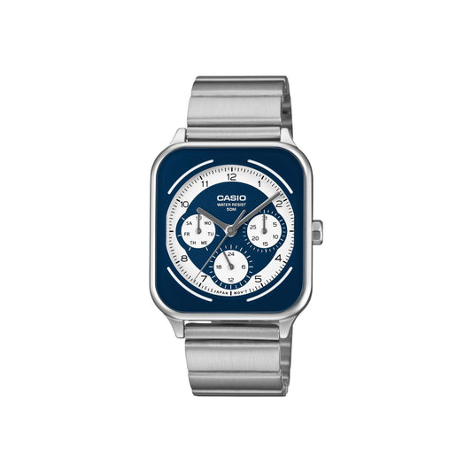 Casio MTP-M307D-2BV Mens Analogue Watch Blue Dial Day Date...