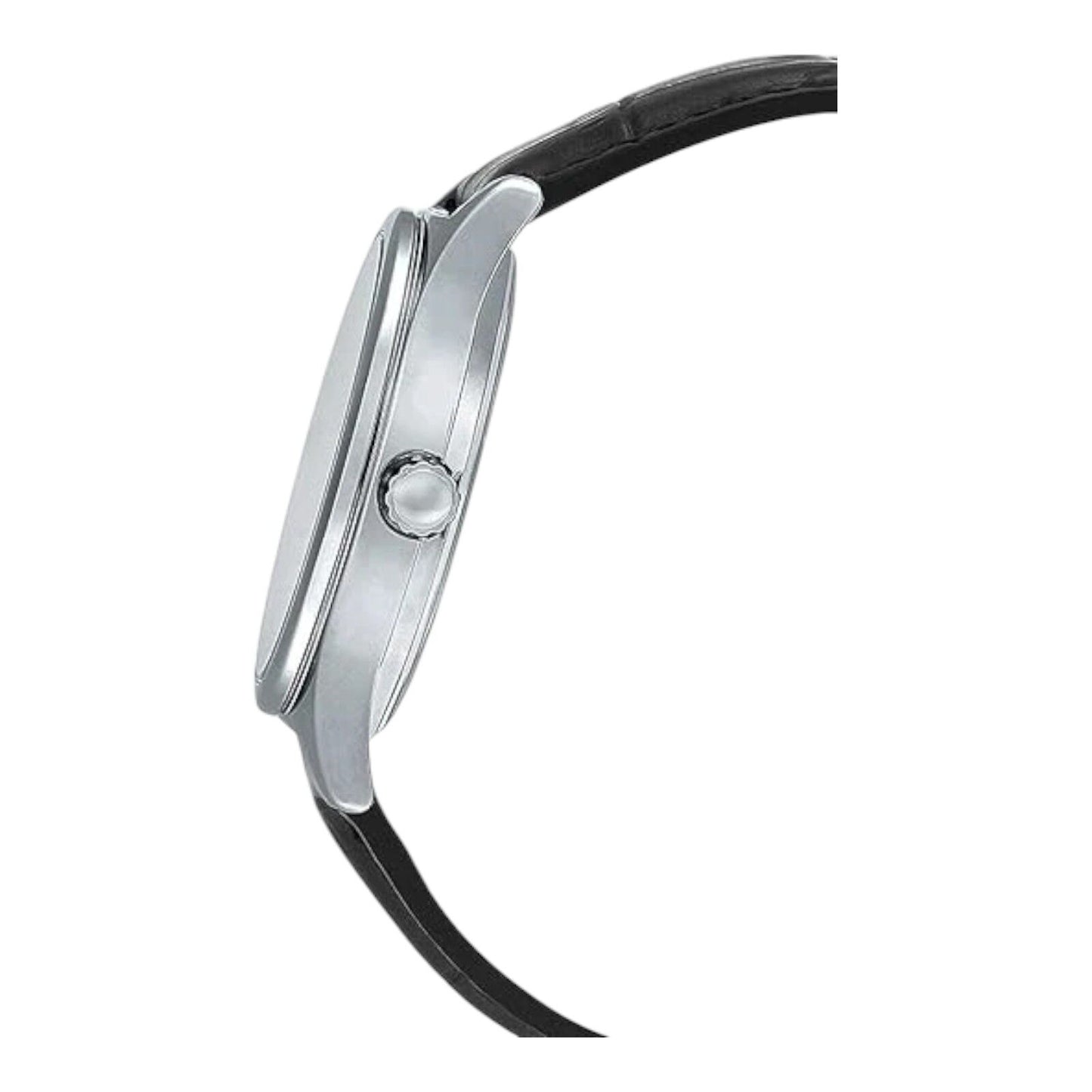 Casio Men's MTP-V006L-7BUDF Analog Leather Watch Black Silver Original