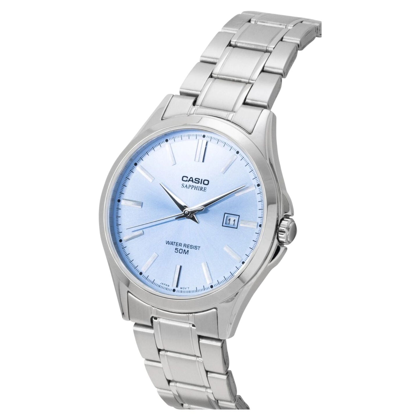 Casio MTS-115D-2A2V Mens Analogue Watch Sapphire Crystal Blue Dial...