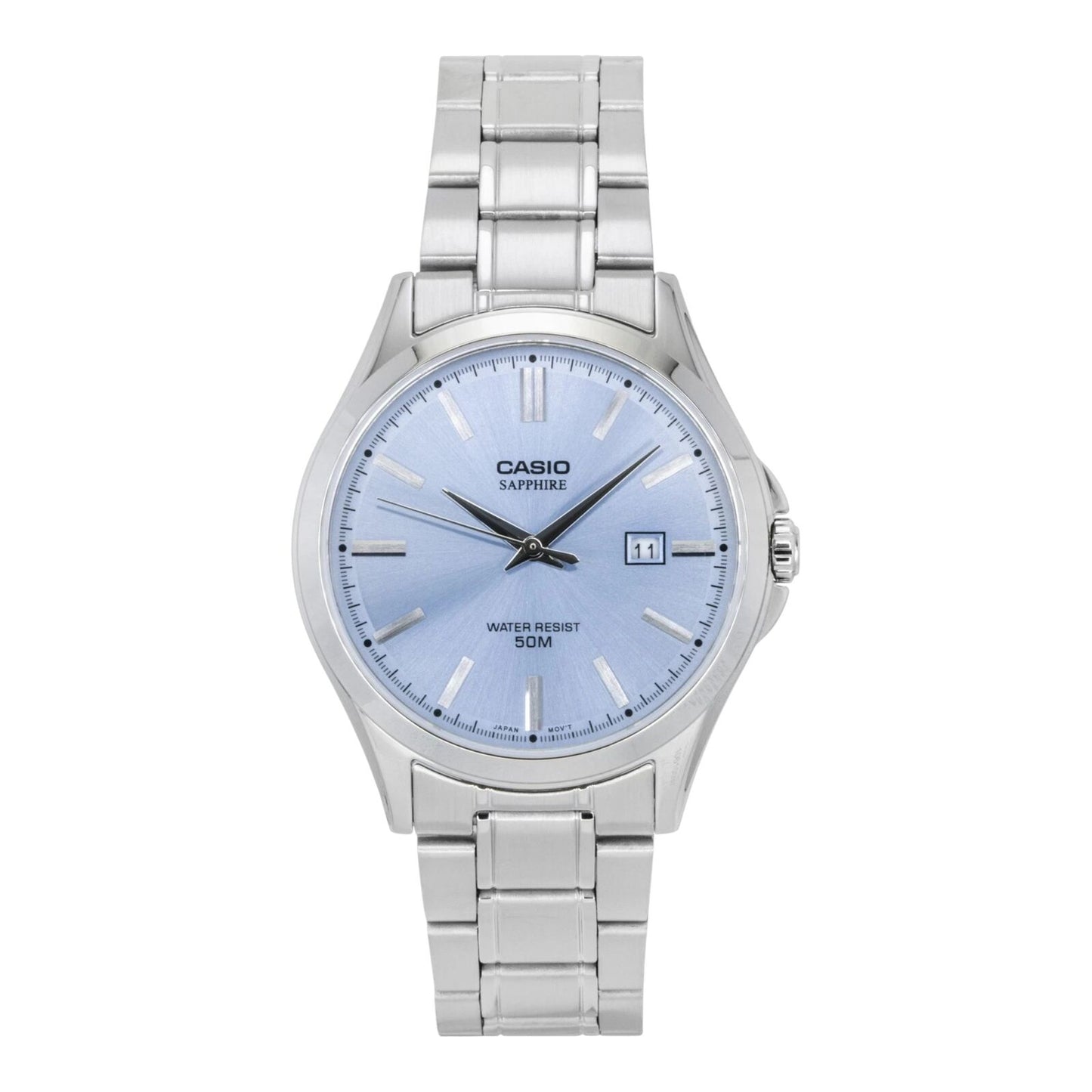 Casio MTS-115D-2A2V Mens Analogue Watch Sapphire Crystal Blue Dial...