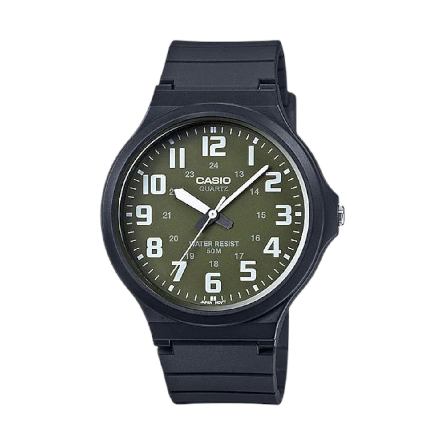 Casio General Quartz Black Resin Men's Watch MW-240-3BVDF