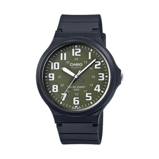 Casio General Quartz Black Resin Men's Watch MW-240-3BVDF