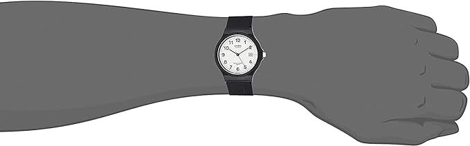 Casio MW-59-7B Classic Casual Analogue Watch - Black / White Unisex AU Stock
