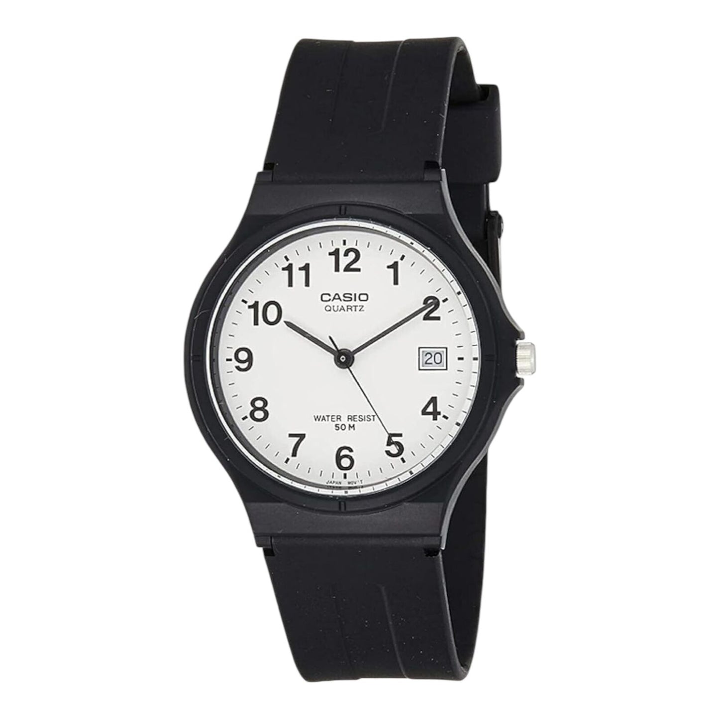 Casio MW-59-7B Classic Casual Analogue Watch - Black / White Unisex AU Stock