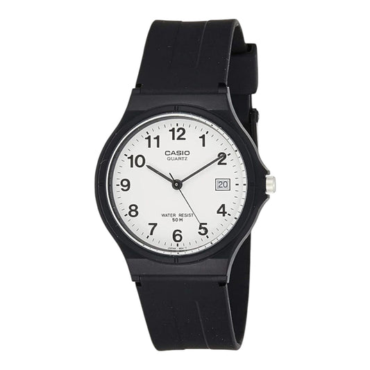 Casio MW-59-7B Classic Casual Analogue Watch - Black / White Unisex AU Stock