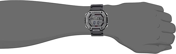 Casio MWD110H-1AV Mens Black Digital Watch 100m Steel Bezel 10...