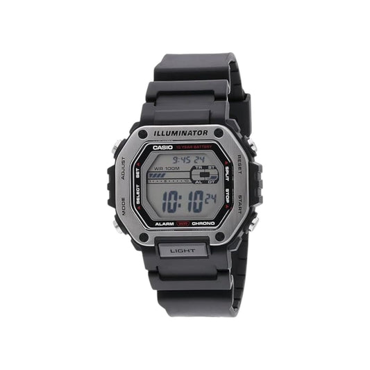Casio MWD110H-1AV Mens Black Digital Watch 100m Steel Bezel 10...