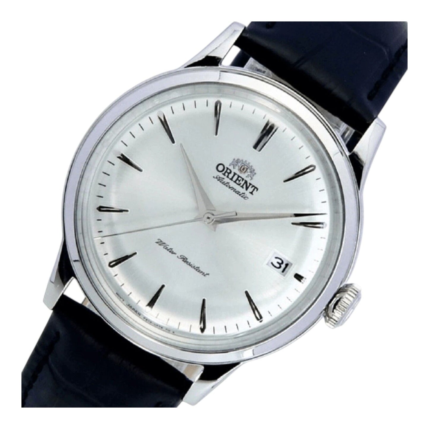 Orient Mens Automatic 38mm Classic Watch Leather Strap Grey Dial RA-AC0M03S10B