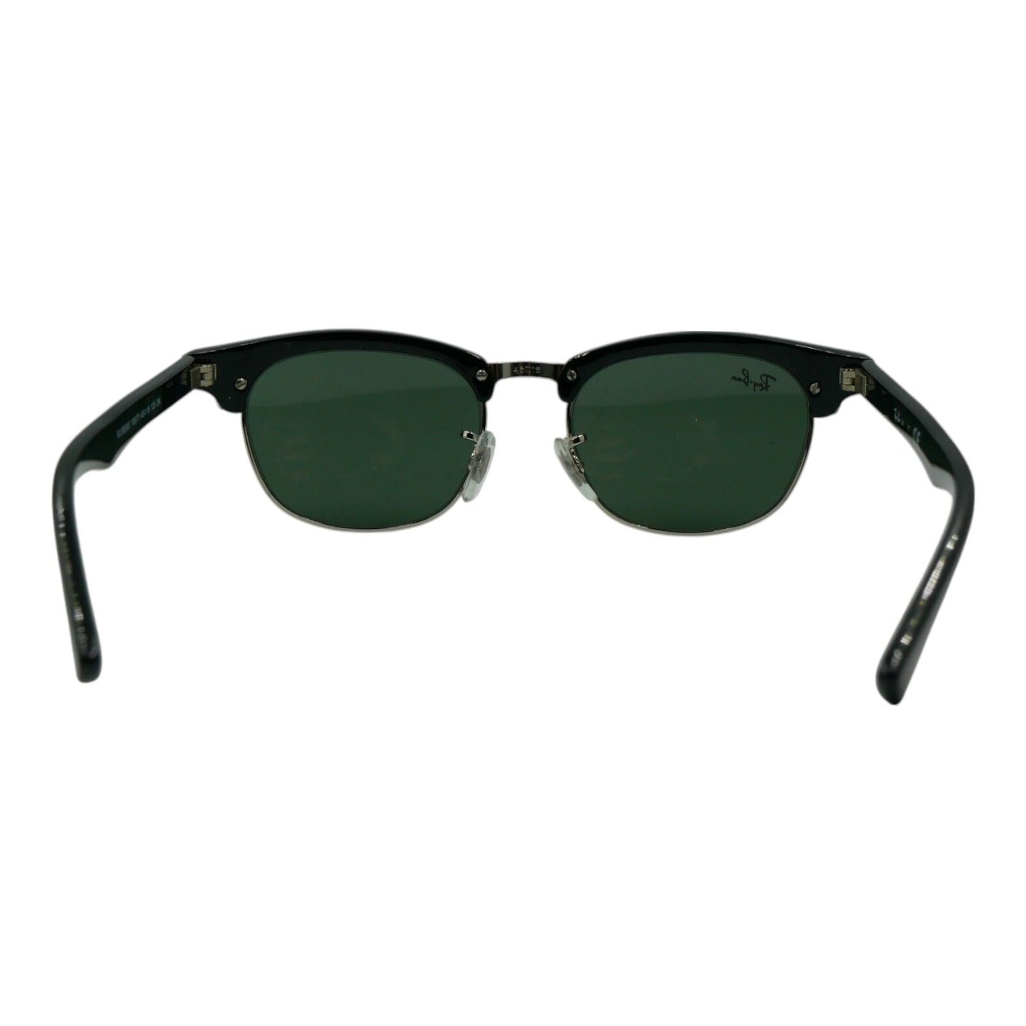 Ray-Ban Clubmaster RJ9050 Kids Sunglasses Black Frame Green Lens 45mm Junior