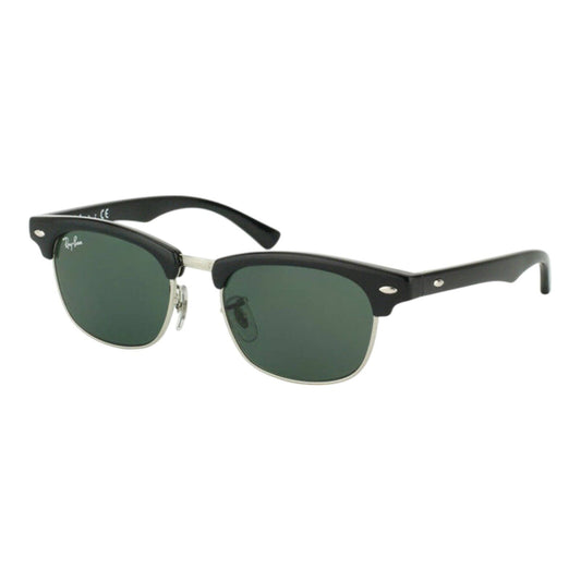 Ray-Ban Clubmaster RJ9050 Kids Sunglasses Black Frame Green Lens 45mm Junior