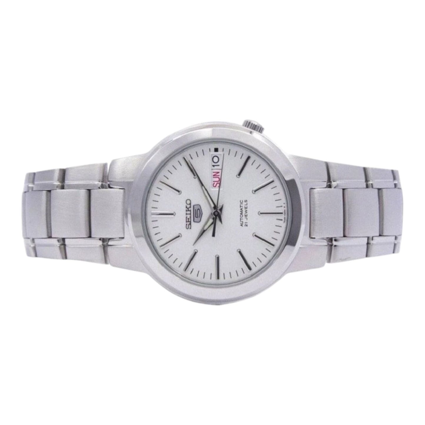 Seiko 5 SNKA01K1 Men’s Automatic Watch White Dial 21 Jewels...