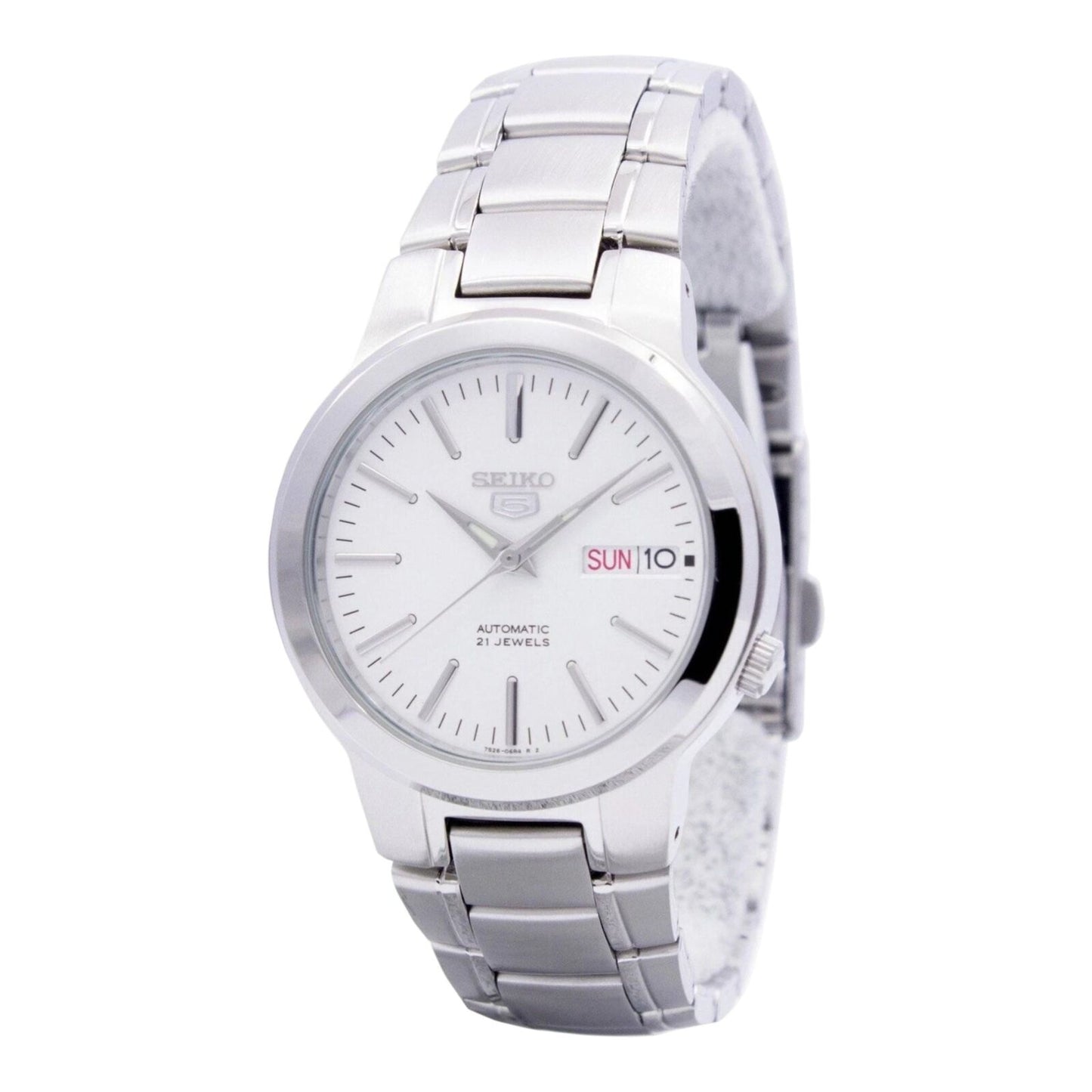 Seiko 5 SNKA01K1 Men’s Automatic Watch White Dial 21 Jewels...