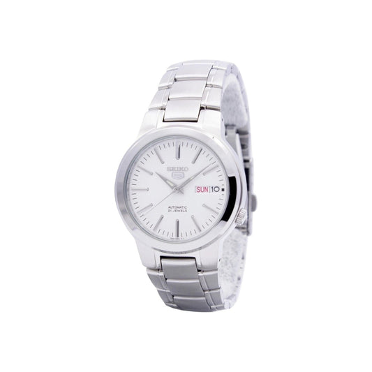 SEIKO 5 Automatic White Dial Men's Watch SNKA01, White,…