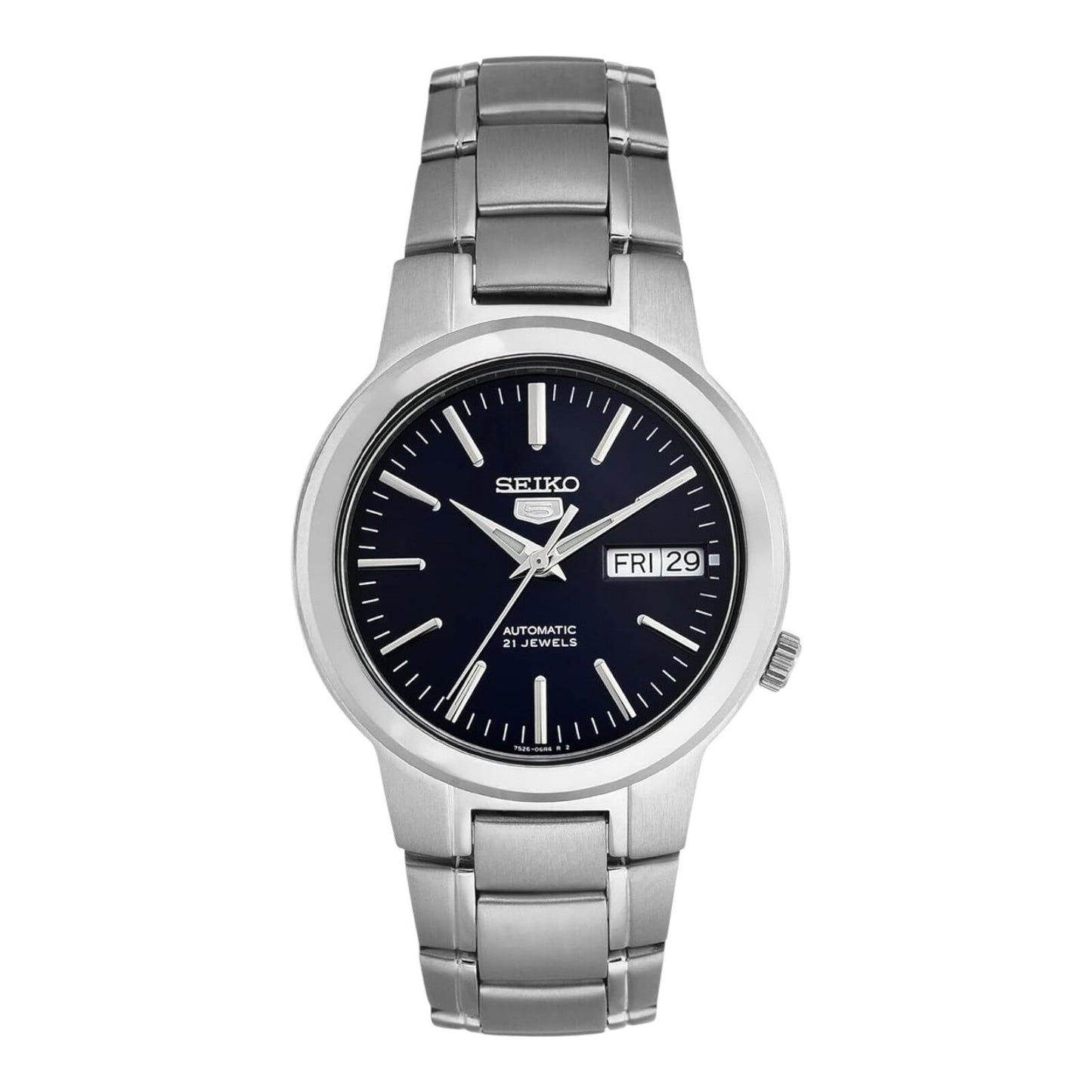 Seiko SNKA05K Men’s Automatic Blue Dial Watch Stainless Steel 37mm Day Date